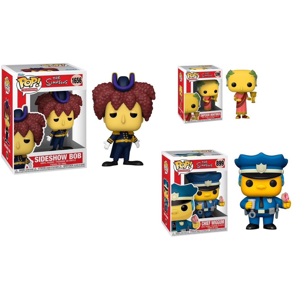 Funko POP ! The Simpson - 899 1200 1656 set 3 pezzi da collezione Pop! Funko